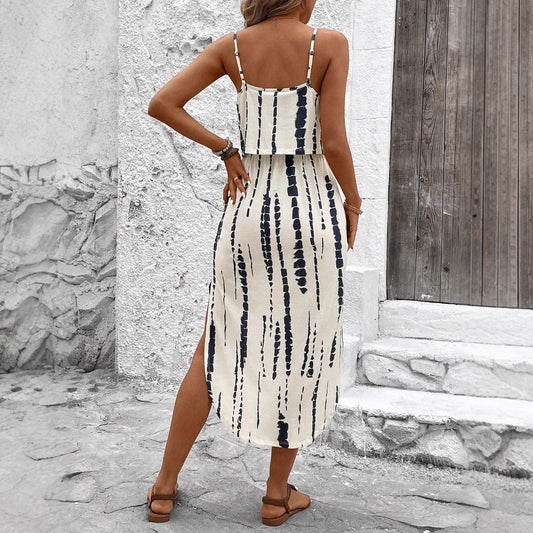 Printed camisole dress