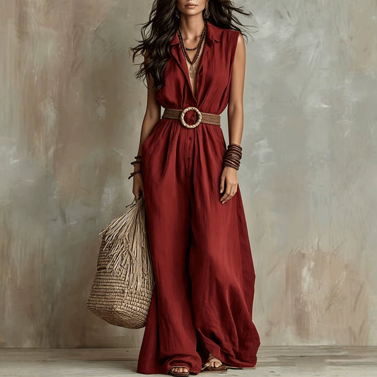 Sleeveless jumpsuit