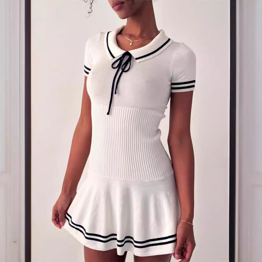 Women’s Striped Knit Midi Dress CJ