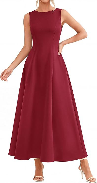 Womens Slim-Fit Long Casual Vest Dress