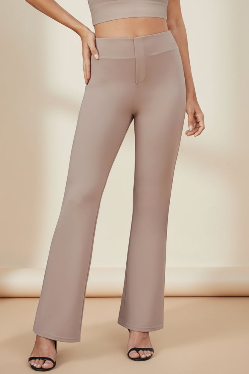 Business-casual High-waisted Stretch Trousers