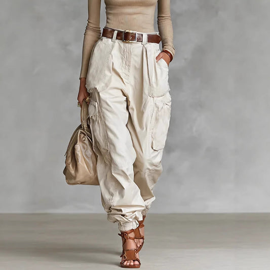 Niche Relaxed-fit Wide-leg Casual Trousers For Women