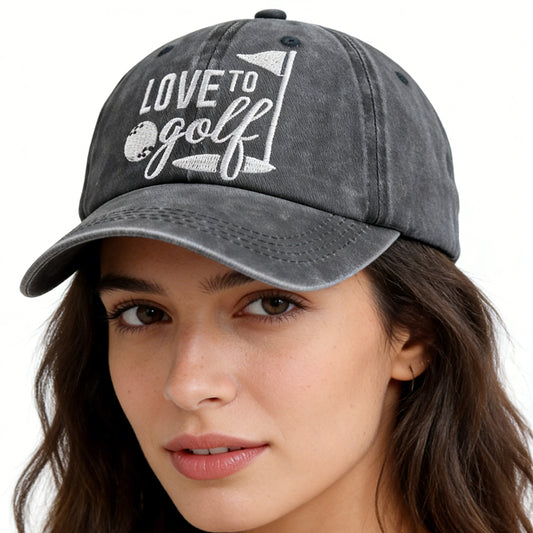 Golf Baseball Caps – Adjustable Embroidered Cotton Hats - FitiqueFit