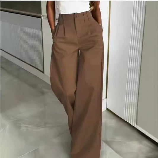 Loose Flowing Figure-flattering Casual Floor-length Pants