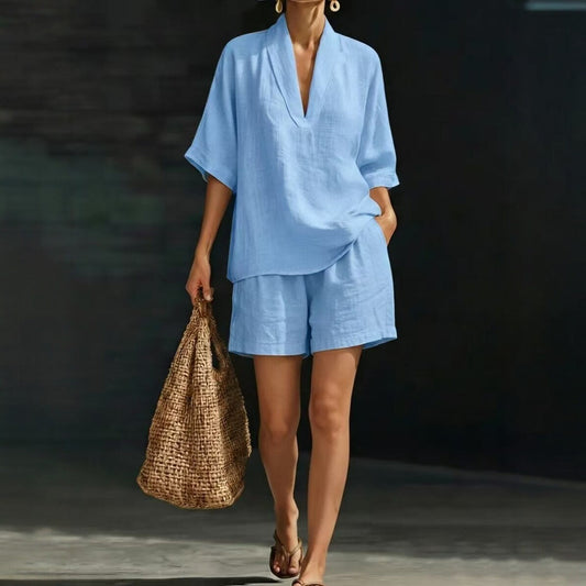 Summer Casual Loose Two-piece Set Fashionable Beach Wear