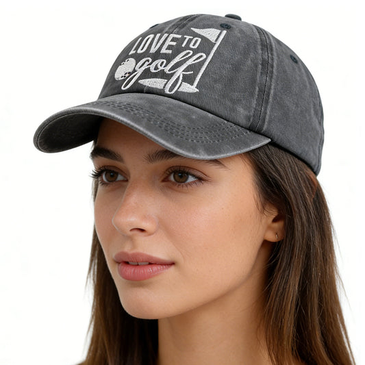 Golf Baseball Caps – Adjustable Embroidered Cotton Hats - FitiqueFit