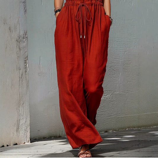 Womens Sleeveless Solid-Color Long Holiday Jumpsuit