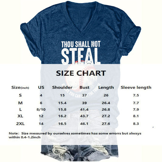 Thou Shall Not Steal Baseball Shirt for Women CJ US