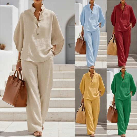 Women's Casual And Versatile Shirt Set Urban Outfit