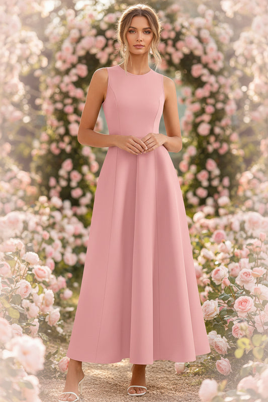 Womens Slim-Fit Long Casual Vest Dress