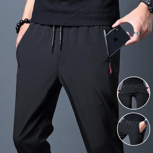 Men's Stretch Slim Fit Cargo Jogger Pants – Elastic Waist FitiqueFit