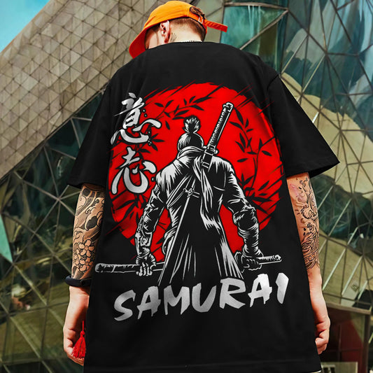 🗡️ 3D Samurai Knife Print Oversized T-Shirt FitiqueFit