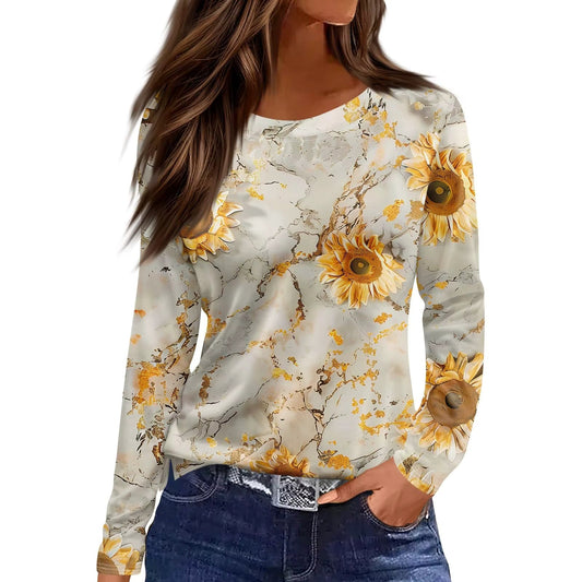 Vintage Floral Mesh Blouse – 9 Styles, S–XXL