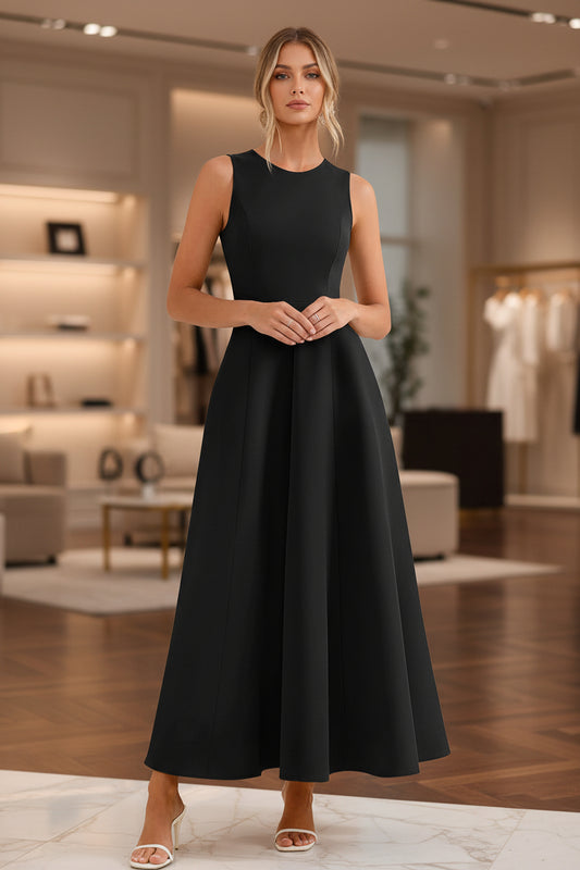 Womens Slim-Fit Long Casual Vest Dress