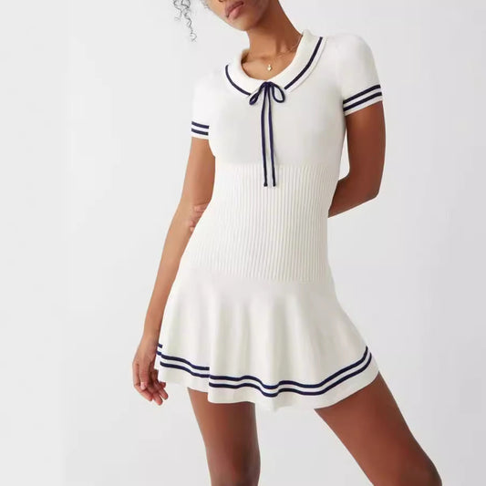 Women’s Striped Knit Midi Dress CJ