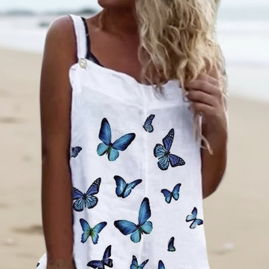 Women’s Butterfly Print Overalls CJ US