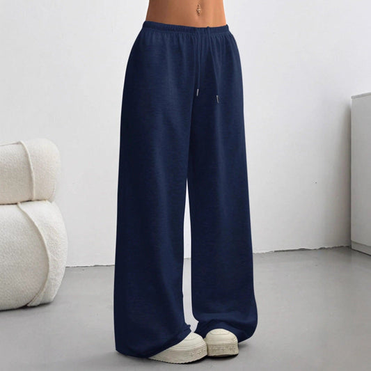 Straight-leg Minimalist Solid-color Womens Sweatpants