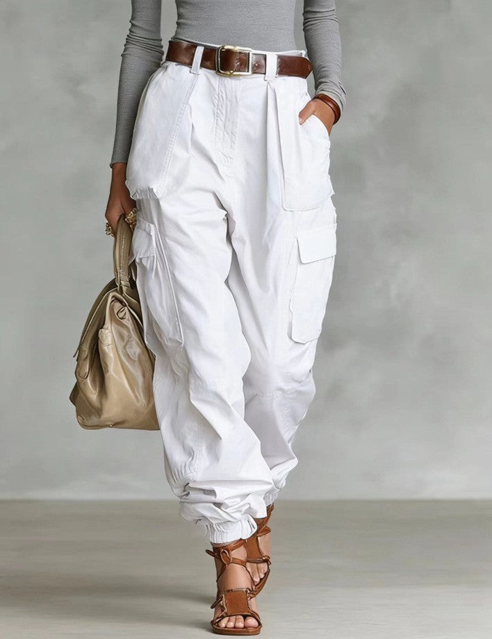 Niche Relaxed-fit Wide-leg Casual Trousers For Women