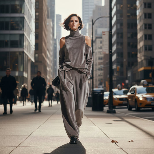 Womens Stylish Casual Long Sleeve Sports Suit