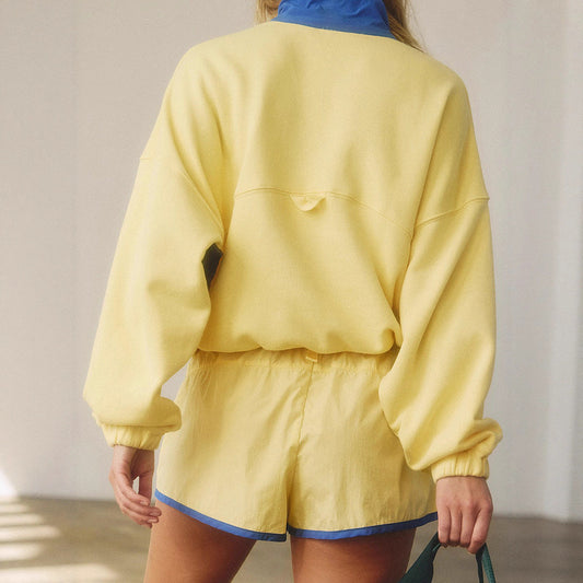 Fashionable Versatile Multi-color Womens Long-sleeve Two-piece Set
