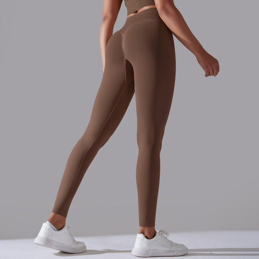 π High-Waisted Peach Hips Nude Yoga PantsΒ