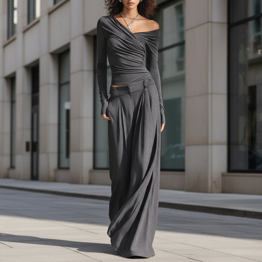 Women's Casual Long-Sleeve Pants Set