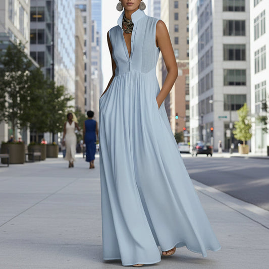 Long Vacation-style French-colored Dress