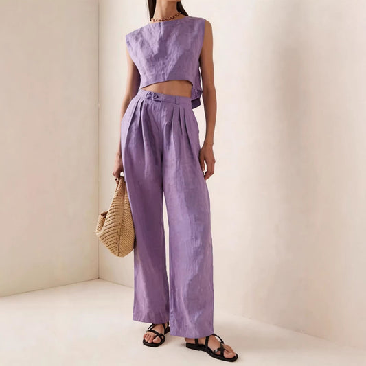 Breathable Comfortable Crew-neck Loose-fitting Casual Set