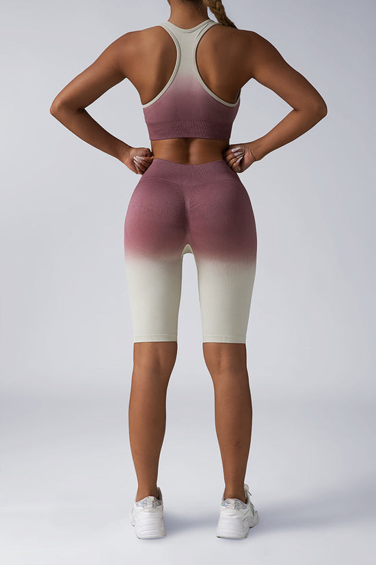 Seamless Women's Activewear Sets – 2-Piece Crop Top & High Waist Shorts/Leggings FitiqueFit