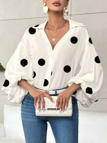 Apricot Polka Dot