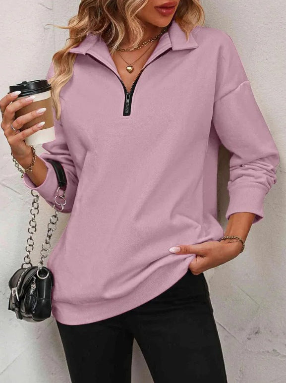 Women’s Zipper Turtleneck Pullover 