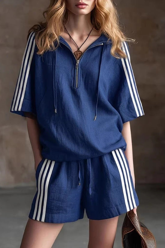 Casual Loose-fitting Two-piece Sportswear Set 