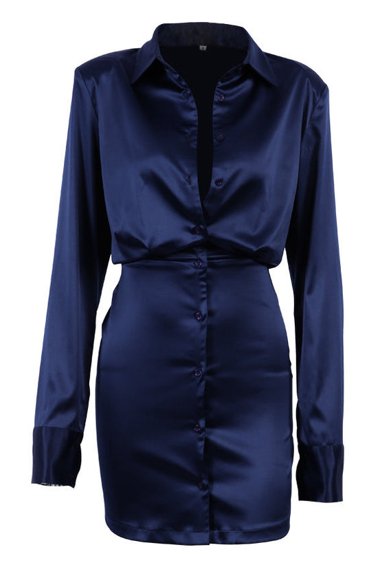 Long sleeved shirt dress 