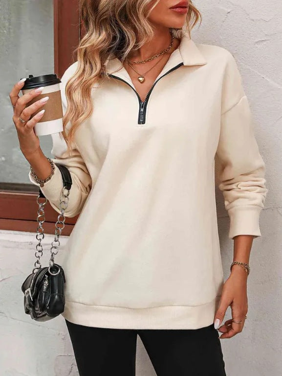 Women’s Zipper Turtleneck Pullover 