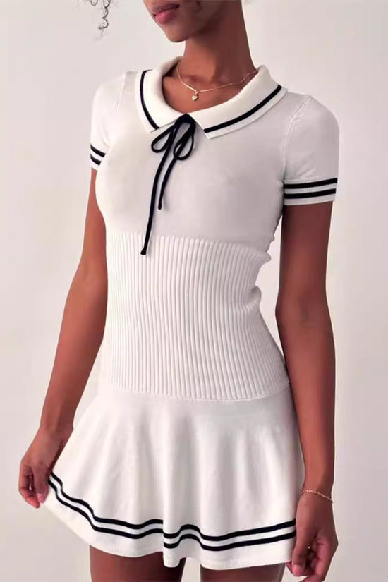 Women’s Striped Knit Midi Dress CJ