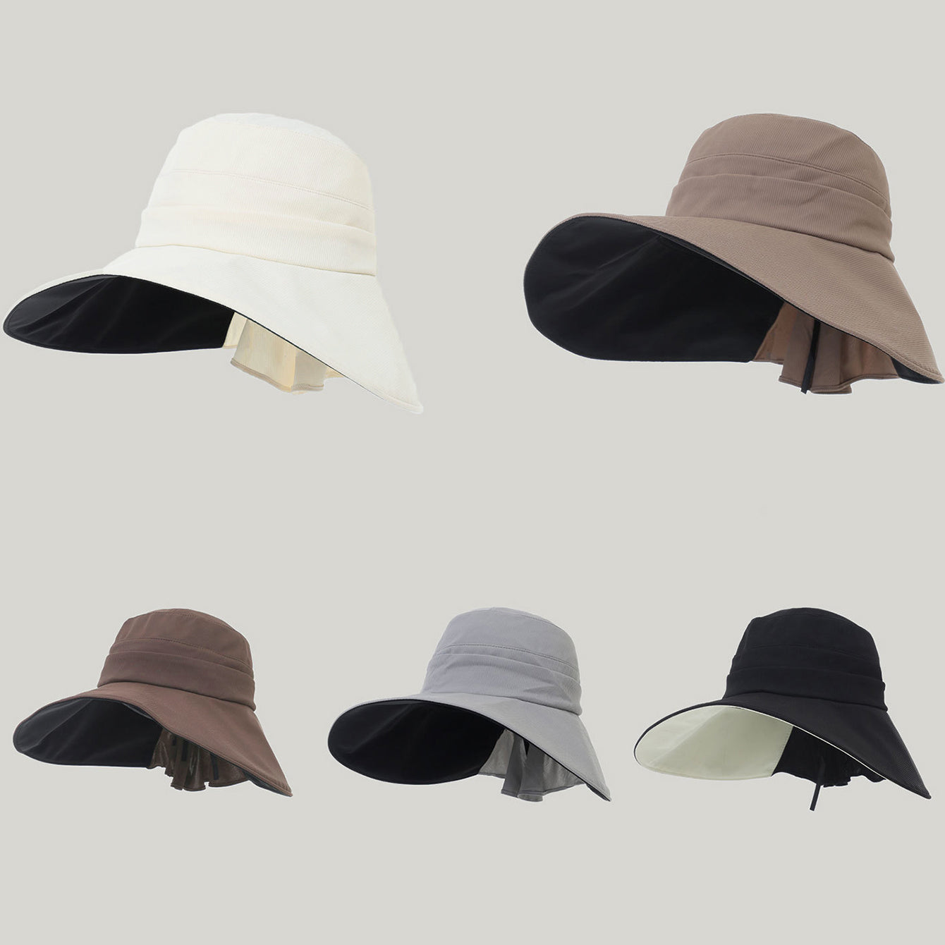 Cross-border Minimalist Light Board Vertical Stripe Wide-brimmed Sun Hat For Daily Outdoor Hiking And Climbing, Sun Protection Hat 