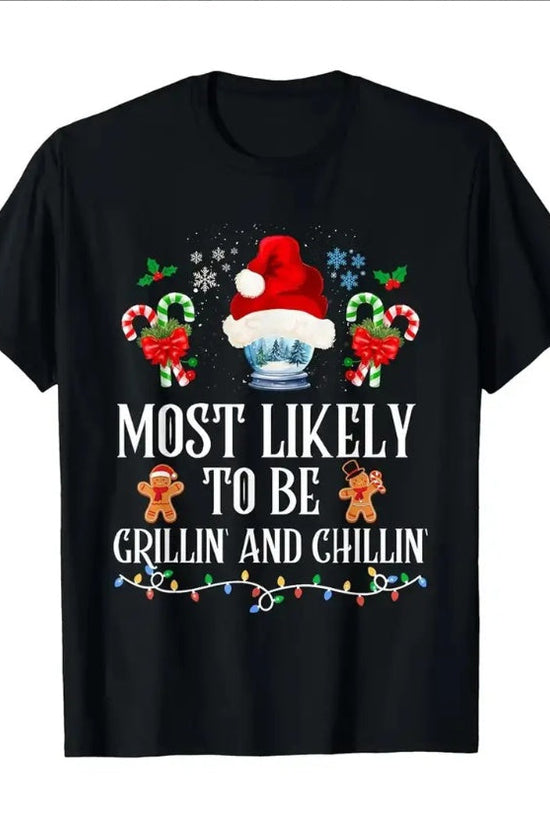 Funny Christmas Grilling T-Shirt CJ US