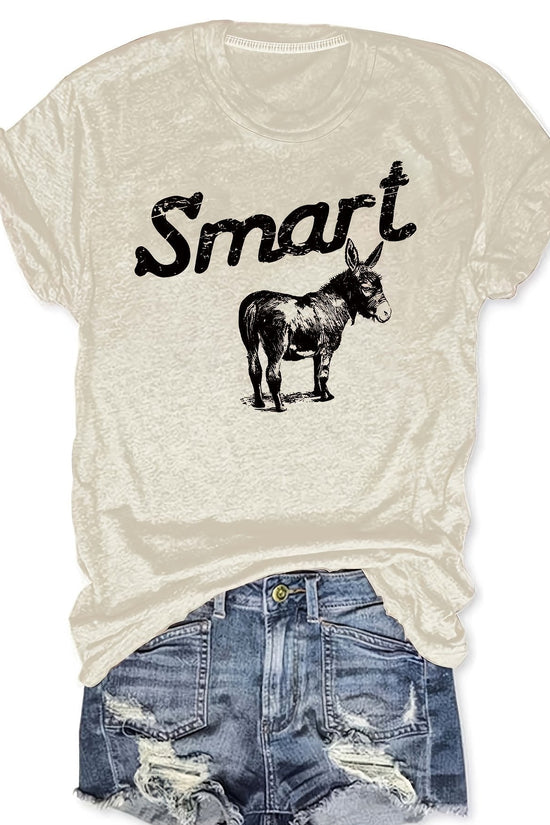 Women's Round Neck Short Sleeve T-Shirt - Casual Summer Top 