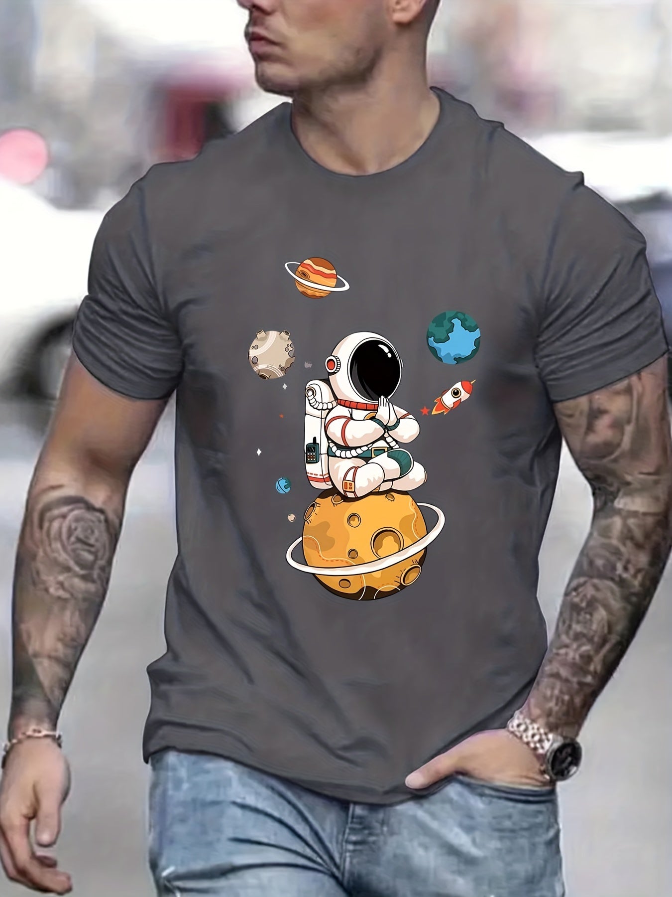 Men’s Astronaut Graphic T-Shirt CJ US