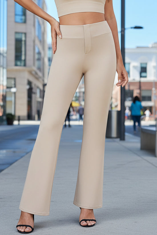 Business-casual High-waisted Stretch Trousers 