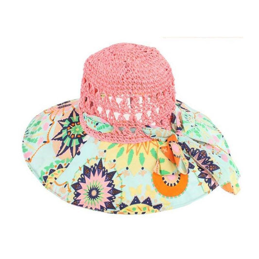 Summer Beach Sun Hat Beach Green Straw Hat For Women 