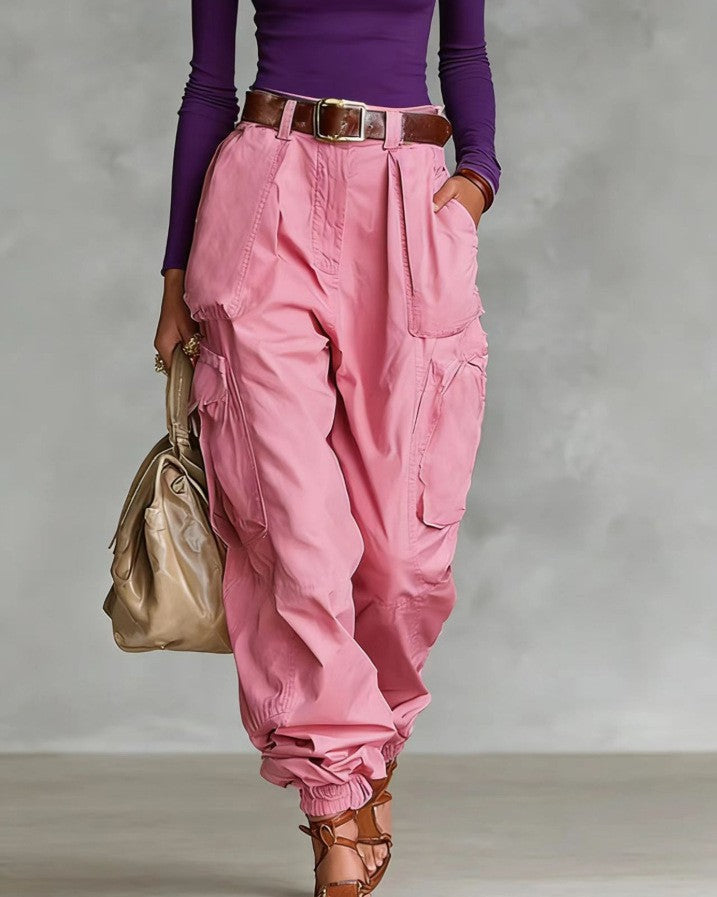 Niche Relaxed-fit Wide-leg Casual Trousers For Women 