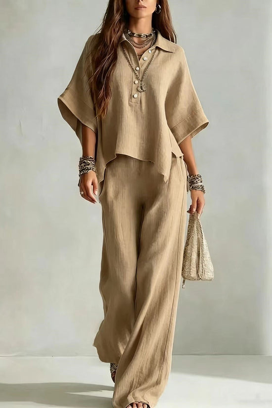 Women's Casual Sleeveless Top & Full-Length Pants Two-Piece Set 