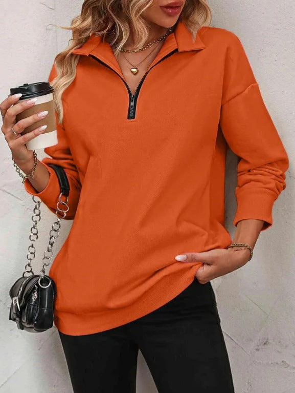Women’s Zipper Turtleneck Pullover 