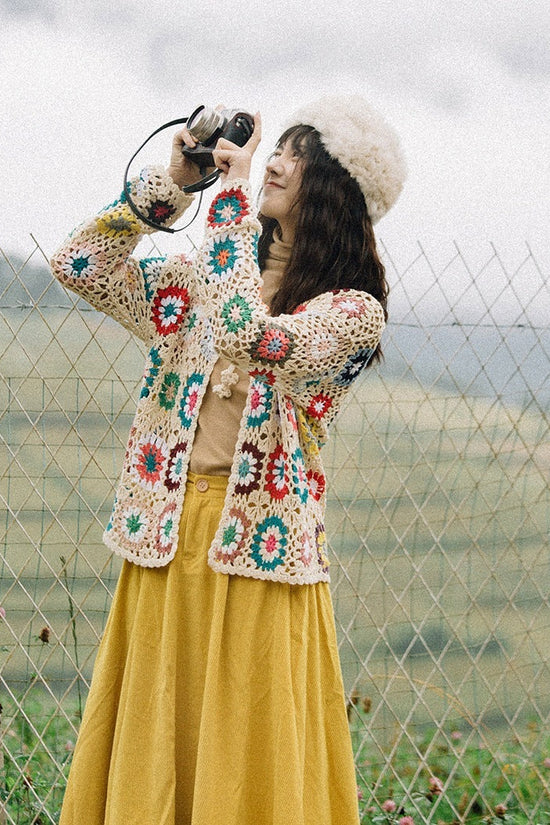 Women's Elegance Hollow Hand Crochet Cardigan CJ