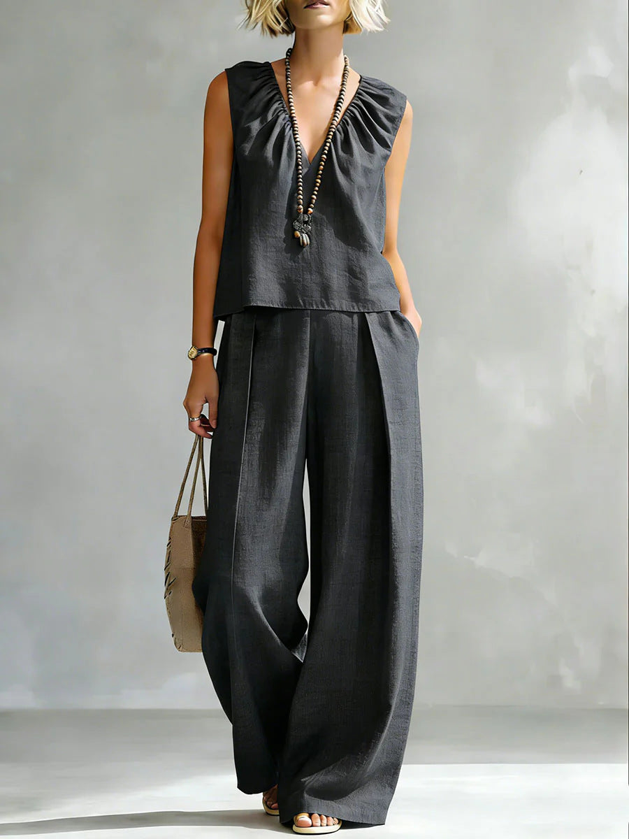 Sexy Urban-style Sleeveless Pantsuit 