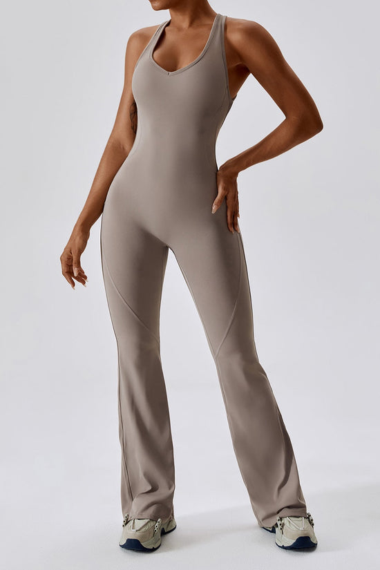 Women's Sleeveless Slim-Fit Long Pants Jumpsuit – Casual Sport Style 