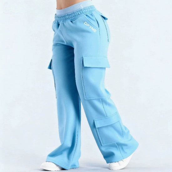 Fashionable Solid-Colored Casual All-Match Pants With Pockets 