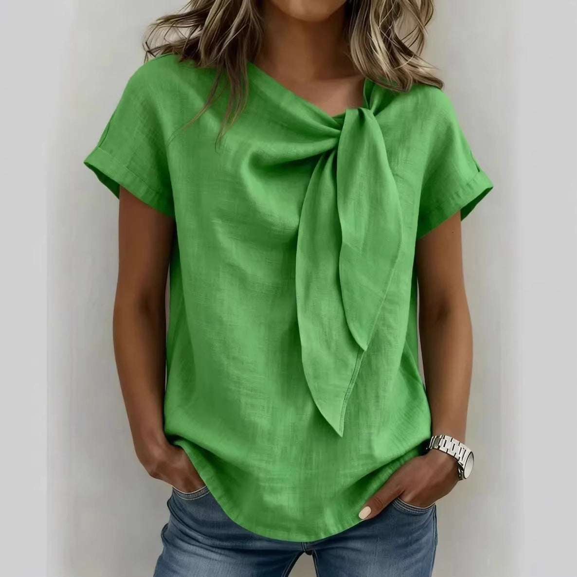 Women's Short-sleeve Fashionable Casual Top T-shirt 