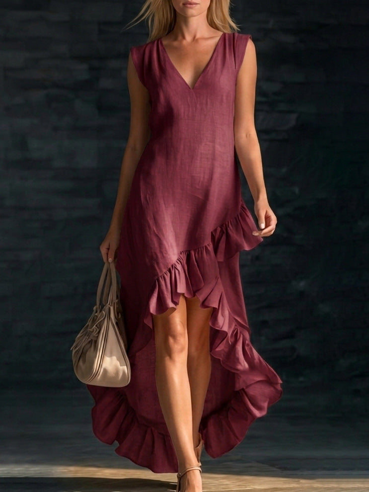 New Cotton-linen Long Dress For Women 